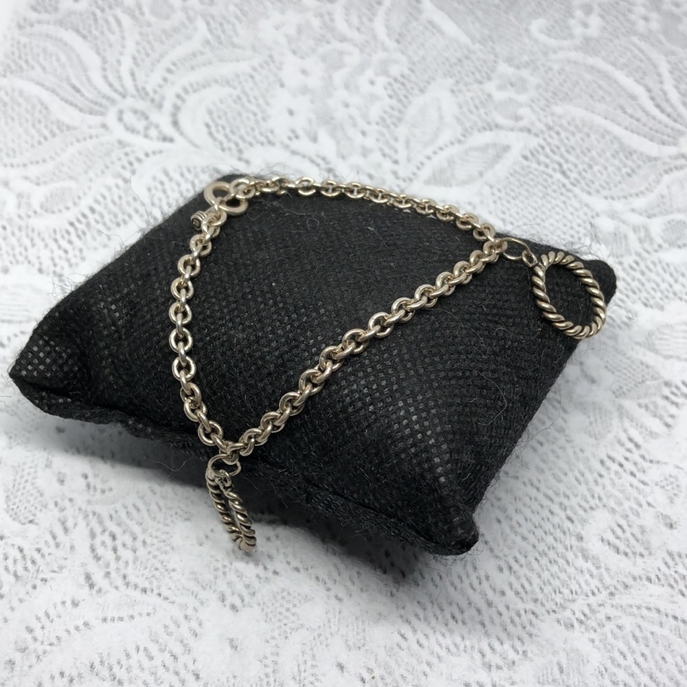 Artisan Solid Sterling Silver Circular Charms Bra… - image 5